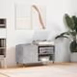 vidaXL Armoire à disques gris béton 85x38x48 cm bois d'ingénierie