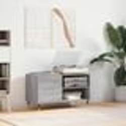 vidaXL Armoire à disques sonoma gris 85x38x48 cm bois d'ingénierie