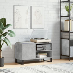 Vidaxl - Armoire à disques gris béton 85x38x48 cm bois d'ingénierie