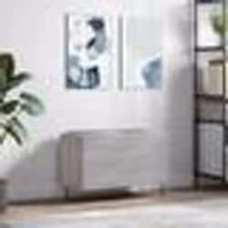 vidaXL Armoire à disques sonoma gris 74,5x38x48 cm bois d'ingénierie