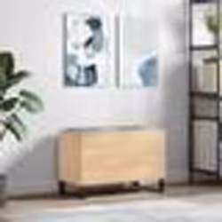 vidaXL Armoire à disques chêne sonoma 74,5x38x48 cm bois d'ingénierie
