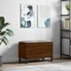 vidaXL Armoire à disques chêne marron 74,5x38x48 cm bois d'ingénierie