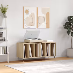 Rangez et exposez vos disques vinyles avec ce meuble à disques pratique et classique. Matériau durable : le bois d'ingénierie ...
