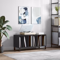 Rangez et exposez vos disques vinyles avec ce meuble à disques pratique et classique. Matériau durable : le bois d'ingénierie ...