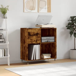 vidaXL Armoire à disques chêne fumé 845x38x89 cm bois dingénierie 831769