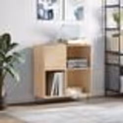 vidaXL Armoire à disques chêne sonoma 84,5x38x89 cm bois d'ingénierie