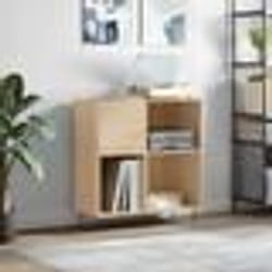 vidaXL Armoire à disques chêne sonoma 84,5x38x89 cm bois d'ingénierie