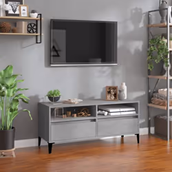 Ce meuble TV classique est un supplément pratique et accrocheur à votre intérieur. Matériau durable : le bois d'ingénierie es ...