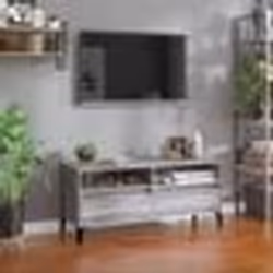 vidaXL Meuble TV sonoma gris 100x34,5x44,5 cm bois d'ingénierie