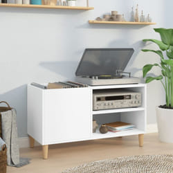 Vidaxl - Armoire à disques blanc 84,5x38x48 cm bois d'ingénierie
