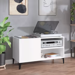 Rangez et exposez vos disques vinyles avec ce meuble à disques pratique et classique. Matériau durable : le bois d'ingénierie ...