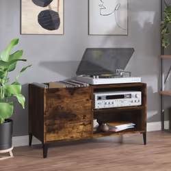 Rangez et exposez vos disques vinyles avec ce meuble à disques pratique et classique. Matériau durable : le bois d'ingénierie ...