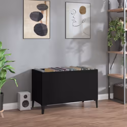 Rangez et exposez vos disques vinyles avec ce meuble à disques pratique et classique. Matériau durable : le bois d'ingénierie ...
