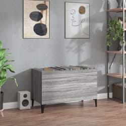 Armoire à disques sonoma gris 74,5x38x48 cm bois d'ingénierie Vidaxl