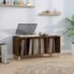 vidaXL Armoire à disques chêne marron 100x38x48 cm bois d'ingénierie