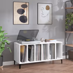 Rangez et exposez vos disques vinyles avec ce meuble à disques pratique et classique. Matériau durable : le bois d'ingénierie ...