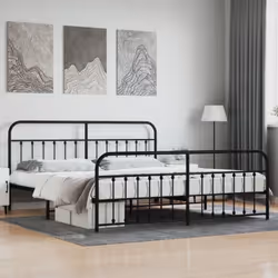 Si vous recherchez un cadre de lit robuste pour votre chambre à coucher, ce cadre de lit classique au design élégant et intem ...