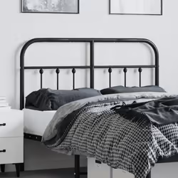 VidaXL 352609 tête de lit et pied de lit Noir