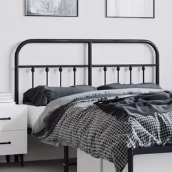 VidaXL 352610 tête de lit et pied de lit Noir - Vue supplémentaire 3