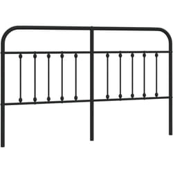 Vidaxl - Tête de lit métal noir 160 cm