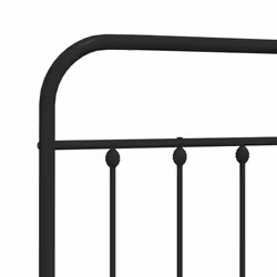 VidaXL 352614 tête de lit et pied de lit Noir - Vue supplémentaire 6