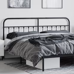 VidaXL 352615 tête de lit et pied de lit Noir