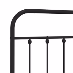 VidaXL 352615 tête de lit et pied de lit Noir - Vue supplémentaire 6