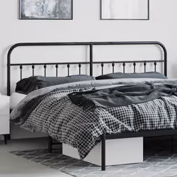 VidaXL 352616 tête de lit et pied de lit Noir