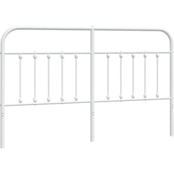 Vidaxl - Tête de lit métal blanc 160 cm