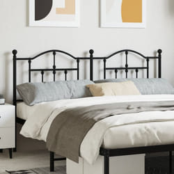 Vidaxl - Tête de lit métal noir 160 cm