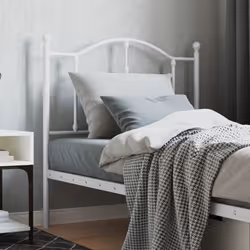 VidaXL 353516 tête de lit et pied de lit Blanc