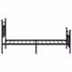 vidaXL Cadre de lit métal sans matelas avec pied de lit noir 90x190 cm - 90 x 190 cm