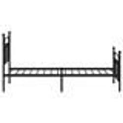 vidaXL Cadre de lit métal sans matelas avec pied de lit noir 90x190 cm - 90 x 190 cm