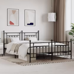 Si vous recherchez un cadre de lit robuste pour votre chambre à coucher, ce cadre de lit classique au design élégant et intem ...