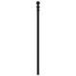 vidaXL Tête de lit métal noir 100 cm