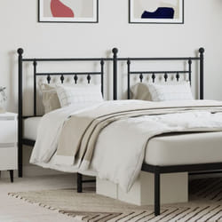 Vidaxl - Tête de lit métal noir 160 cm