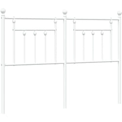 Vidaxl - Tête de lit métal blanc 150 cm