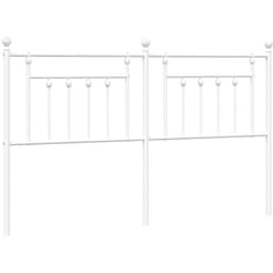 Vidaxl - Tête de lit métal blanc 160 cm