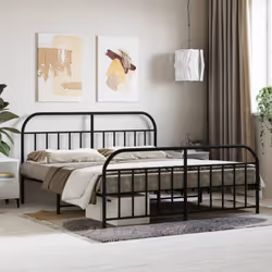 Si vous recherchez un cadre de lit robuste pour votre chambre à coucher, ce cadre de lit classique au design élégant et intem ...