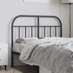 VidaXL 353666 tête de lit et pied de lit Noir
