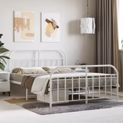 Si vous recherchez un cadre de lit robuste pour votre chambre à coucher, ce cadre de lit classique au design élégant et intem ...