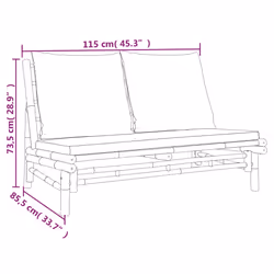 VidaXL 363457 banc de jardin Bambou - Vue supplémentaire 6
