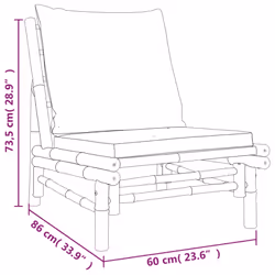 VidaXL 363459 banc de jardin Bambou - Vue supplémentaire 6
