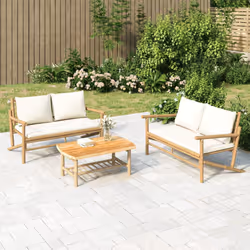 VidaXL 363461 banc de jardin Bambou