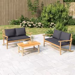 VidaXL 363465 banc de jardin Bambou