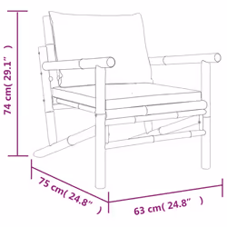 VidaXL 363466 banc de jardin Bambou - Vue supplémentaire 7