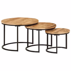 VidaXL 353901, Noir, 550 x 550 x 400 mm, 450 x 350 x 350 mm, 350 x 350 x 290 mm, 3 pièce(s)