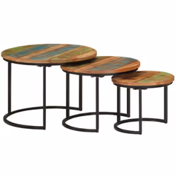 VidaXL 353902, Noir, 550 x 550 x 400 mm, 450 x 350 x 350 mm, 350 x 350 x 290 mm, 3 pièce(s)