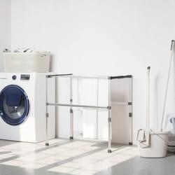 vidaXL Séchoir à linge 83x(50-55)x(40-85) cm aluminium