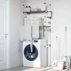 Vidaxl - tagère pour machine à laver 77x52x192 cm aluminium